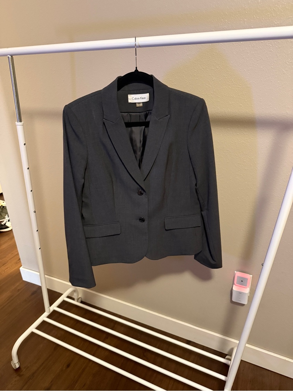 Calvin Klein Women's Dark Gray Tailored Blazer